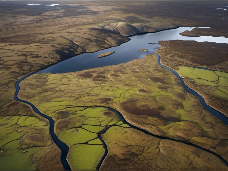 Rugged Shetland moorland captured as a landscape-scale aerial survey